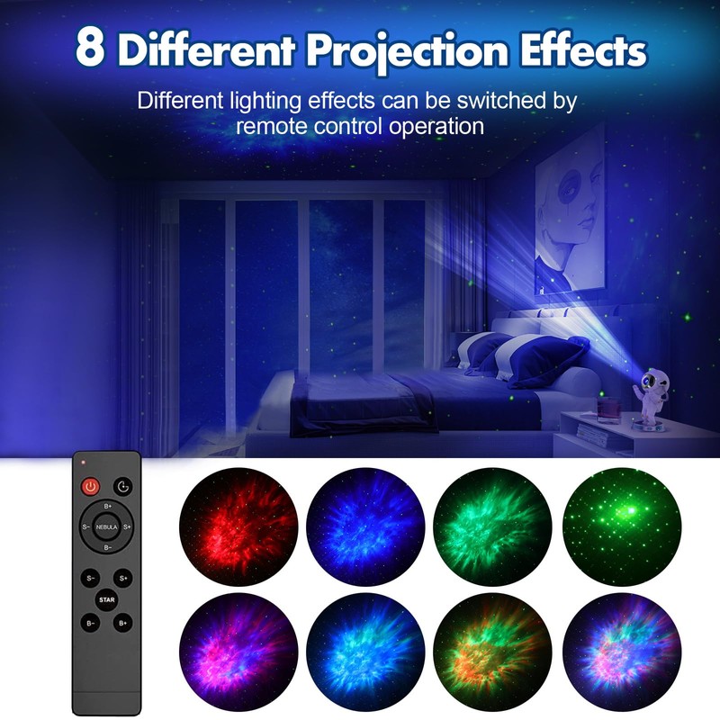 TUXOIUBA Astronaut Galaxy Projector with Nebula, Astronaut Projector Astronaut Light