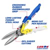 LENOX TOOLS Pliers, Long Straight Avitation Snips, With Durable Grip