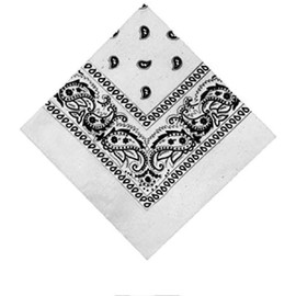 Lizzy Paisley Bandanas (White)