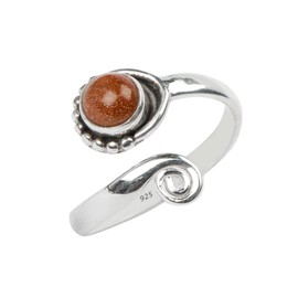 Sunstone Toe Ring 925 Sterling Silver Ring Feet Body Jewellery Handame Toe Ring Gemstone Adjustable Toering For Girls Women Gift Jewellery Sunstone Ring Midi Ring