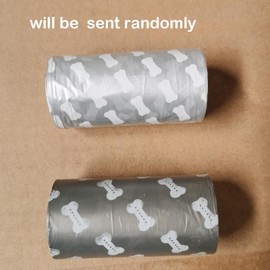 5 Rolls Portable Silicone Bone Shape Dog Poop Bags with Dispenser - Plastic Dog Pooper Bags Holders Refills Trash Can - Dog Pooper Scoopers & Bags for Outdoor Leash Travel (Green)