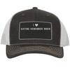 I Heart Love Saying Remember When - Leather Black Patch