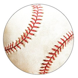 Creative Converting Sports Fanatic Baseball Postcard Invitation, 5 x 8.5-Inches, White