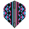 RED DRAGON Hardcore Radical Pink, Blue & Black Geometric Dart