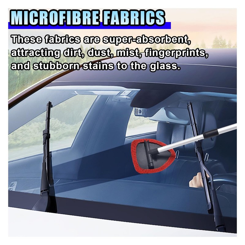 20PCS Microfiber Cloths for Car Windshield Cleaning Tool, Replaced Glass