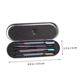 Healeved 4pcs Colorful Cuticle Pusher and Dead Skin Remover Tool for Professional Nail Care Manicure Tools for Home and Salon Use