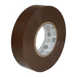 GGR Supplies EL-766AW General Purpose Electrical Tape 3/4" (W) x 66' (L) UL/CSA Listed core. Utility Vinyl Synthetic Rubber Electrical Tape (100 Units/Full Case) - (Brown)