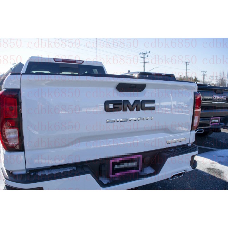 Auto Front Rear Matte Black Emblem Overlay 2019-2023 GMC Sierra