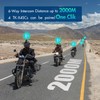 TK-X4SC Motorcycle Bluetooth Headset Up to 6 Riders, 2000m Helmet