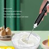 Electric Egg Beater Portable Multi Gears Milk Frother Rechargeable Kitchen