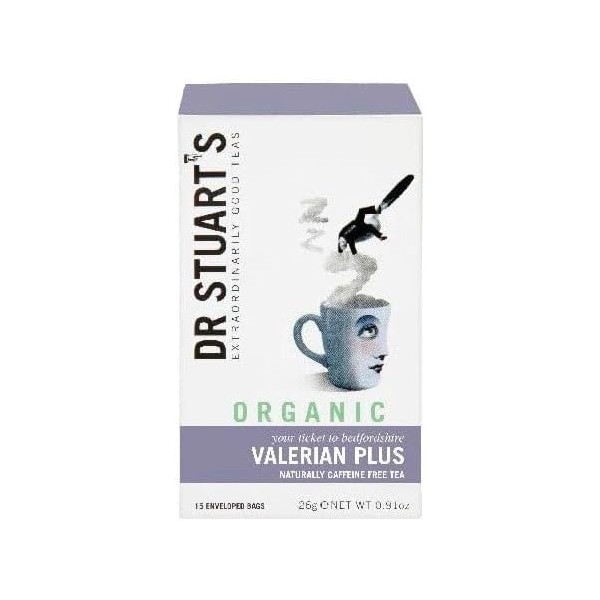 Dr Stuarts Organic Valerian Plus 15 Bags (Pack of 4)