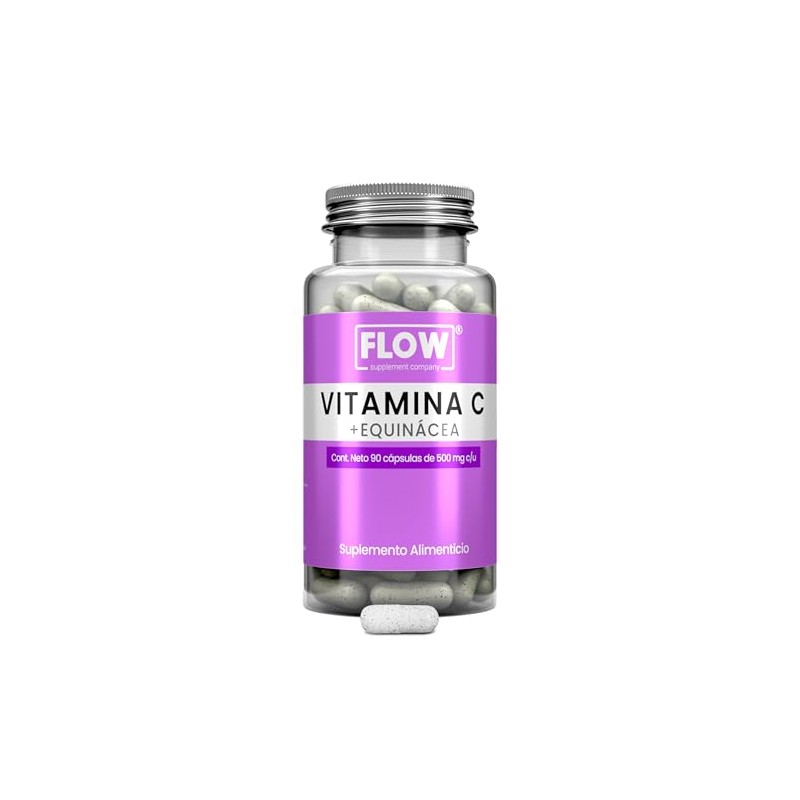 Vitamina C + Equinacea - Sin Sabor- 90 Cápsulas -