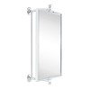 TEHOME Chrome Beveled Rectangle Pivot-N-View Bathroom Vanity Mirror Rotating Square