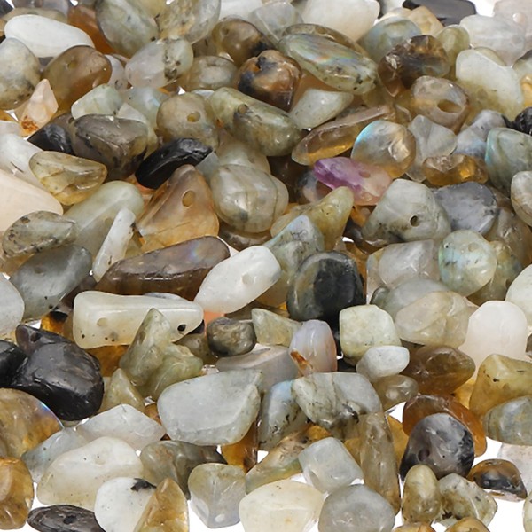 PATIKIL Chip Stone Natural Rock Beads Loose Gemstone Beads Drilled