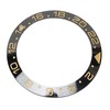 Ceramic Watch Bezel Ring Black Base Gold Digit Watch Bezel