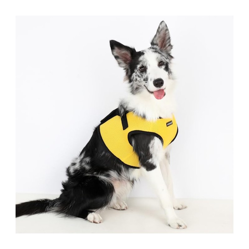 PUPPIA International Harness Soft B Vest, Medium, Yellow
