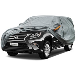 Kayme Heavy Duty Car Cover Custom Fit Lexus GX460 GX550 (2009-2025),Waterproof All Weather for Automobiles, Full Exterior Covers Sun Rain UV Protection with Zipper Door.