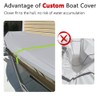 Jon Boat Cover Fit Alumacraft Jon 1648, 900D Marine Grade