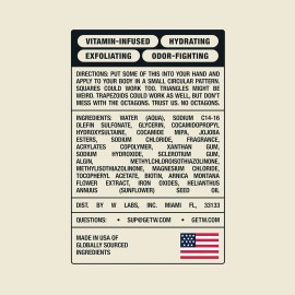 W By Jake Paul Body Wash, Exfoliating, Hydrating, Deep Woods 18 fl oz