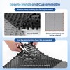 Jocoevol 60-Pcs Interlocking Tile, Indoor/Outdoor Drainage Interlocking Floor Tiles 11.8"