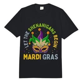 Let The Shenanigans Begin Mardi Gras Kids Men Women Comfort Colors Adult Heavyweight T-Shirt