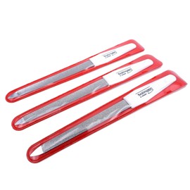 3 high-quality nail files - Solingen - hollow files set of 3 sapphire nail file fine - coarse - manicure and pedicure - the original H.Herder nail files - shape file hollow file