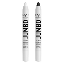NYX PROFESSIONAL MAKEUP Jumbo Eye Pencil, Eyeshadow & Eyeliner Pencil - Milk & Black Bean (2-Pack)