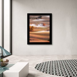 LUCKYLIFE 24x36 Poster Frame in Black Solid Wood with Plexiglass 2 Pack