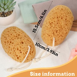 Shower Sponge, 2 Pcs Large Bath Sponges for Shower Body Scrubber Soft Loofah Exfoliating Sponge for Women Men Home Bathroom Face Body Washing Bathing Deep Cleansing