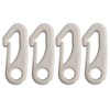 4 PCS Flag Pole Clip Snap Hooks Nylon Flagpole Attachment