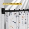 Chrsouly Curved Shower Curtain Rod, Heavy Duty, Adjustable 30-45 inch