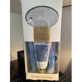 FOOT Care Set-Cozy Socks-Pumice Stone-Eucalypus Breeze Foot Cream 1.7 fl oz