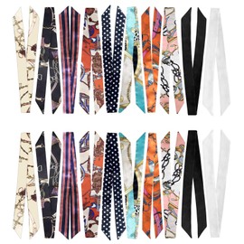 kcctoo 2pcs Leopard Scarf Bags for Women Handbag Scarfs Band Hair Neck Scarves Fashion Gifts