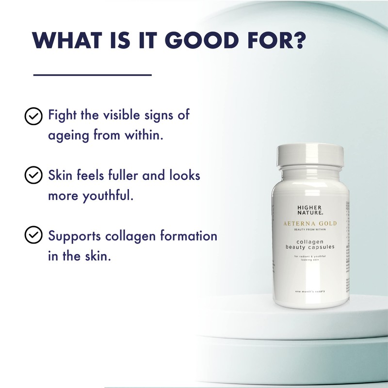 Higher Nature - Æterna Gold Collagen Beauty Capsules - 10