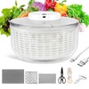 Electric Salad Spinner, 6L Lettuce Spinner Large Capacity USB Chargeble