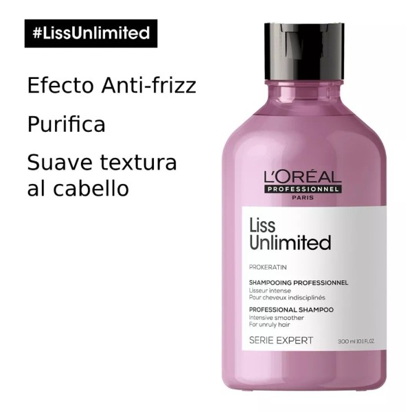 L'Oréal Professionnel Shampoo Anti-Frizz Cabello Liso Liss Unlimited 500 ml L'Oréal Professionnel