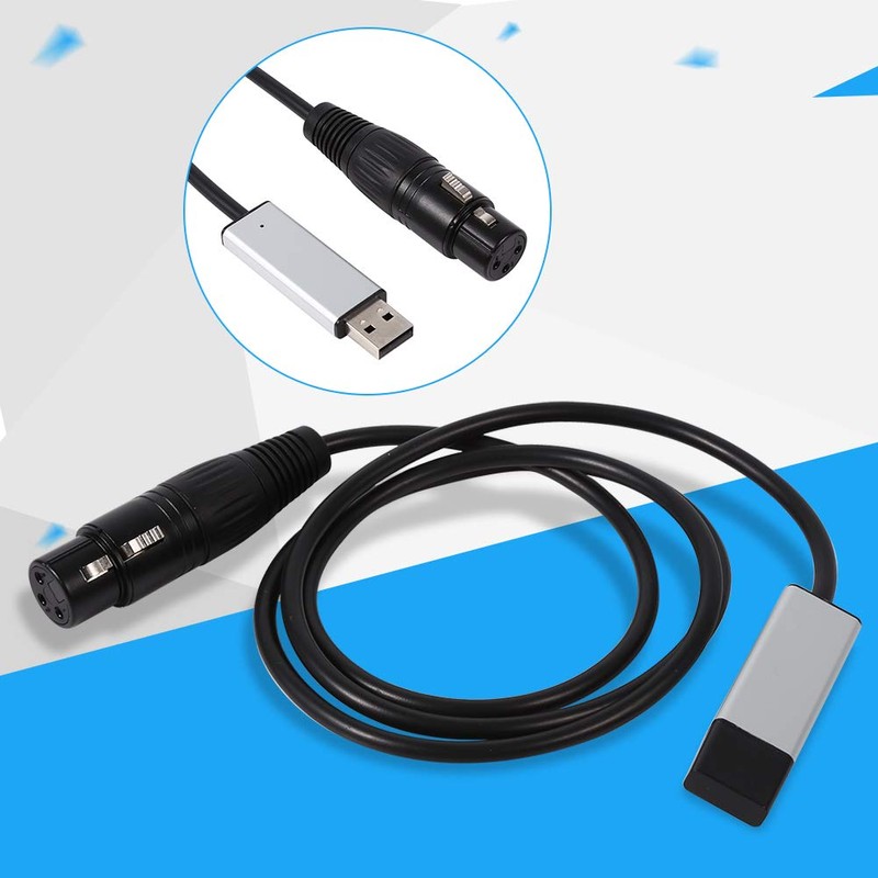 Unbekannt DMX512 Controller, Mini USB to DMX Interface Adapter Controller