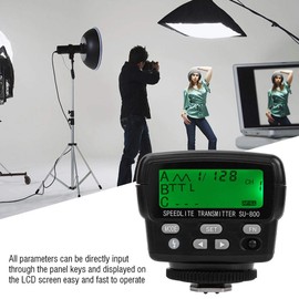 Topiky SU800 Wireless Flash Trigger Transmitter, Speedlight Commander Flash Light Trigger with I-TTL/AA/M/RPT Strobe Flash for Nikon SB910 SB800 Camera