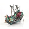 Lrtzizy Aquarium Shipwreck Decor Boat Plastic Set Resin Ship Fish