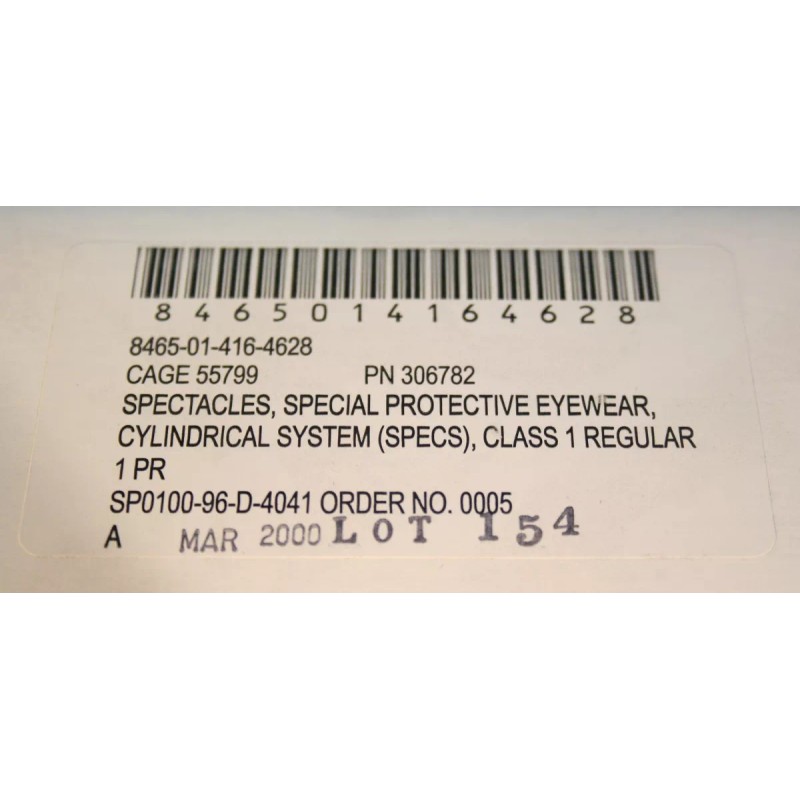 Genuine U.S. Military Issue MSA ANSI Z87 Ballistic Safety Shooting