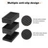 sourcing map 4-Pack Rectangle Bed Risers, 2.95 Inch Frameless Heavy