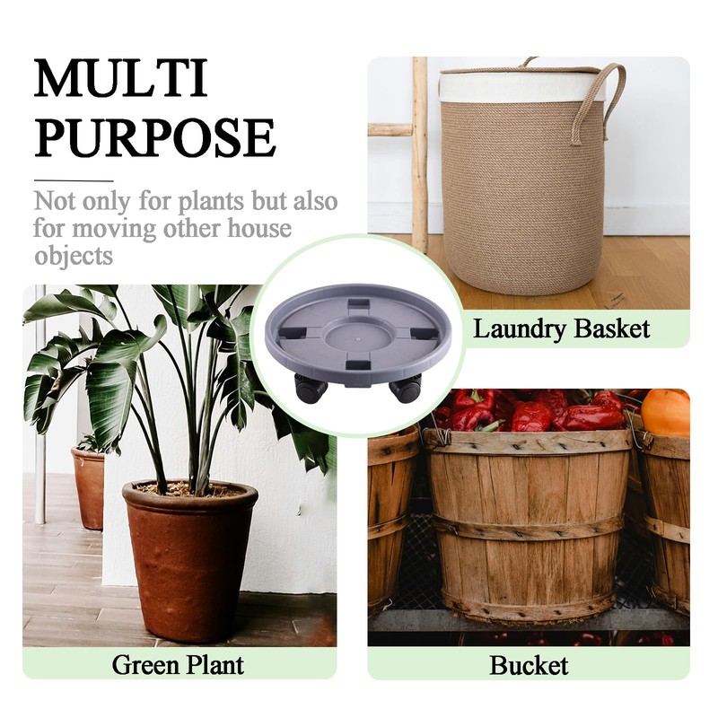 Rolling Plant Stand with Wheels 5 Pack 14 Inch Plant