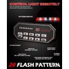 HLauto 604N Emergency Dash Strobe Lights w/Controller: 2x16.8 inch Red