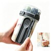 Overnight Oats Containers with Spoon & Fork, Double-layer 28oz Mason