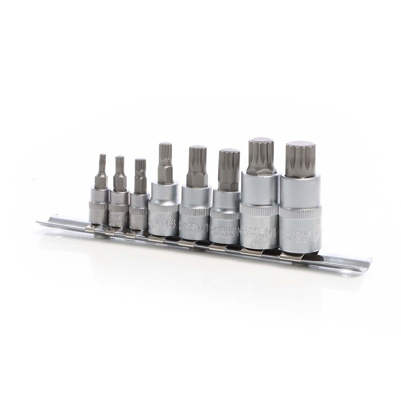 8pcs internal serration nuts multi-tooth socket wrench