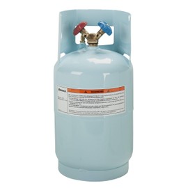 Robinair (34102) Refrigerant Tank for R-134a, refrigerant not included - 30 lbs. , Light Blue
