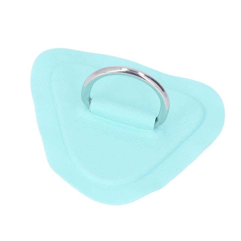 6Pcs PVC D Ring Patch Elastic Rope Set Stainless Steel