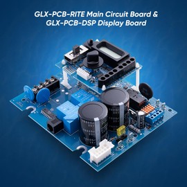 2026 GLX-PCB-RITE Main Circuit Board & GLX-PCB-DSP Display Board Pool Replacement Kit for Hayward AquaRite Salt Chlorine Generator System, Upgrade for TGoldline T-CELL-15 SwimPure Blue Essence Parts