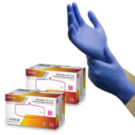 TRONEX Chemo-Rated Fingertip-Textured Violet Blue Nitrile Exam Gloves, Blue Medical Nitrile Gloves (500, XS)