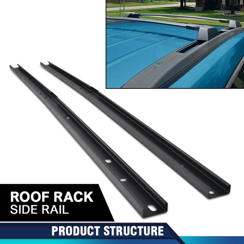 PIT66 Roof Rack Side Rail Compatible with Chevy Traverse 2009-2017